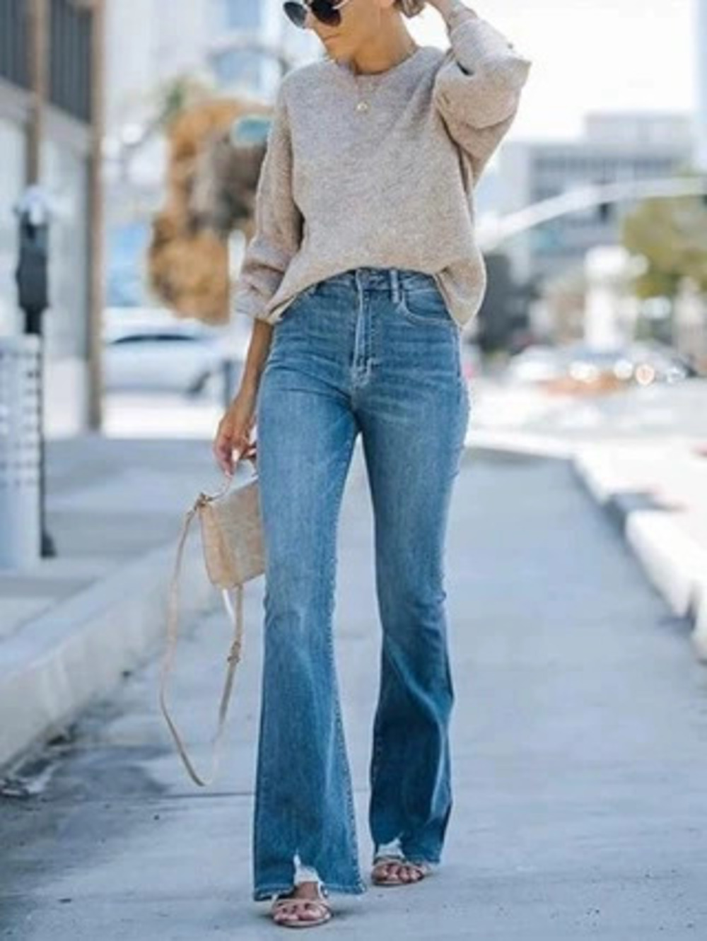 ZARA Womens Fashion Retro Slim Stretch Jeans